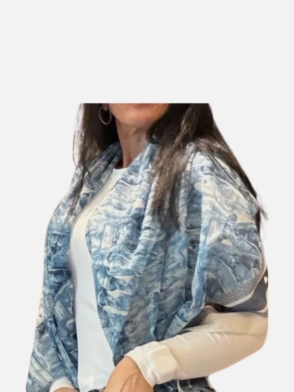 Large Christian Dior Riviera Blue Scarf Pareo